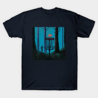 Disc Golf in a Shadowy Redwood Forest T-Shirt